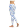 Womens Premium Leggings - Cobalt Blue Watercolor Animal Prints - Clothing big cats cheetahs giraffes hot new items leopards