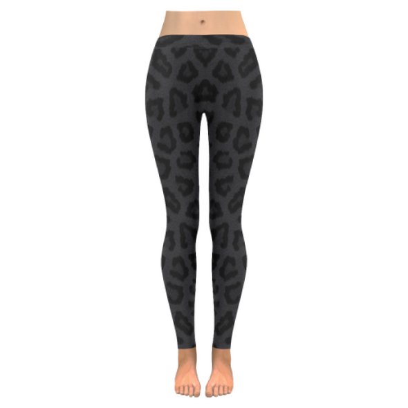 Womens Premium Leggings - Custom Animal Fur Prints - Black Panther Fur Print / S - Clothing hot new items leggings yoga gear