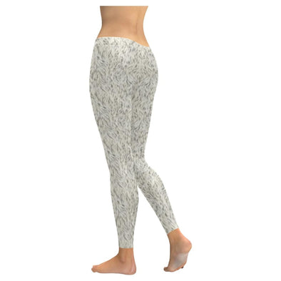 New ICIW I Can I Will Womens Leopard Print Grey White Workout Leggings SzS  BNWT