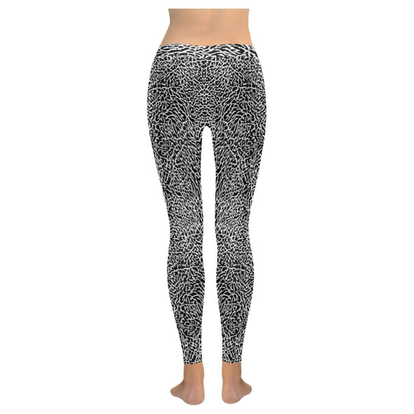 Womens Premium Leggings - Custom Black & White Animal Patterns - Clothing hot new items leggings yoga gear