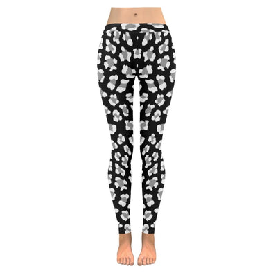 Womens Premium Leggings - Custom Black & White Animal Patterns - Black & White Leopard / S - Clothing hot new items leggings yoga gear