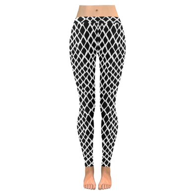 Womens Premium Leggings - Custom Black & White Animal Patterns - Black & White Reptile / S - Clothing hot new items leggings yoga gear