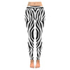 Womens Premium Leggings - Custom Black & White Animal Patterns - Black & White Zebra / S - Clothing hot new items leggings yoga gear