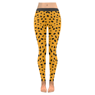 Women’s Premium Leggings - Custom Cheetah Pattern - Orange Cheetah / XXS - Clothing big cats, cheetahs, custom, leggings, yoga gear