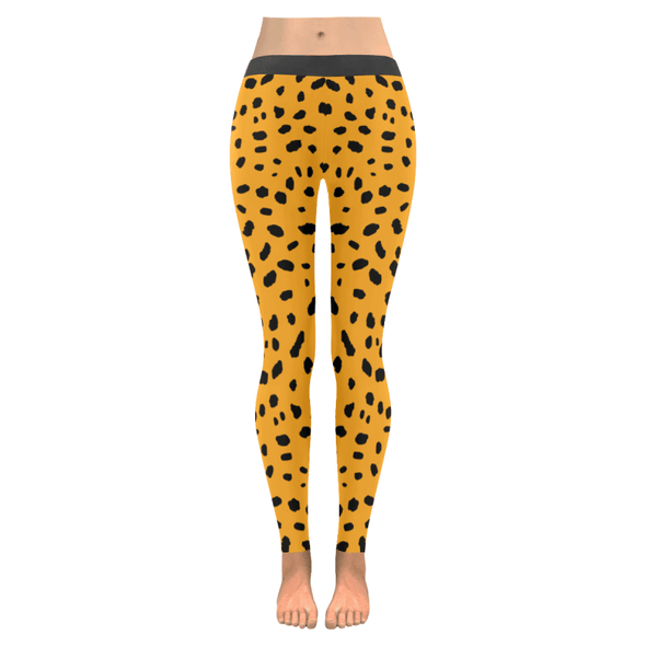 Women’s Premium Leggings - Custom Cheetah Pattern - Orange Cheetah / XXS - Clothing big cats, cheetahs, custom, leggings, yoga gear