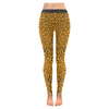 Womens Premium Leggings - Custom Elephant Pattern - Orange Elephant / Xxs - Clothing Elephants Leggings Yoga Gear