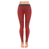 Womens Premium Leggings - Custom Elephant Pattern - Red Elephant / Xxs - Clothing Elephants Leggings Yoga Gear