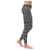 Womens Premium Leggings - Custom Giraffe Pattern W/ Black Background - Clothing Giraffes Leggings Yoga Gear