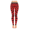 Womens Premium Leggings - Custom Tiger Pattern - Red Tiger / Xxs - Clothing Leggings Tigers Yoga Gear