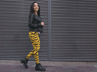 Womens Premium Leggings - Custom Tiger Pattern - Clothing Leggings Tigers Yoga Gear