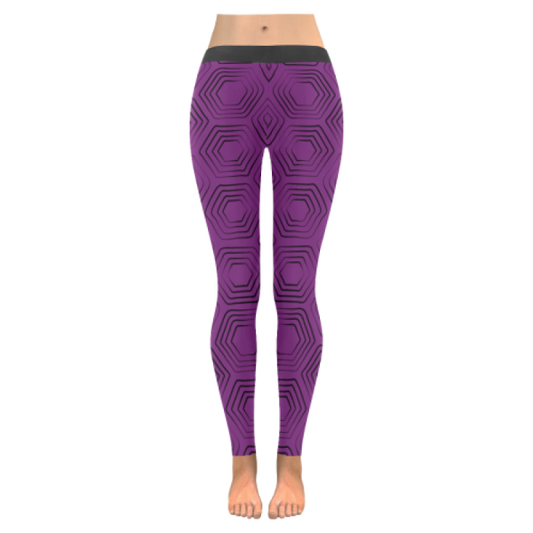 Womens Premium Leggings - Custom Turtle Pattern - Purple Turtle / Xxs - Clothing Leggings Turtles Yoga Gear