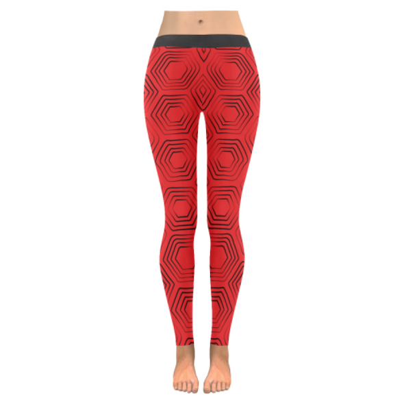 Womens Premium Leggings - Custom Turtle Pattern - Red Turtle / Xxs - Clothing Leggings Turtles Yoga Gear