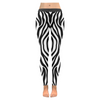 Womens Premium Leggings - Custom Zebra Pattern - White Zebra / Xxs - Clothing Leggings Yoga Gear Zebras