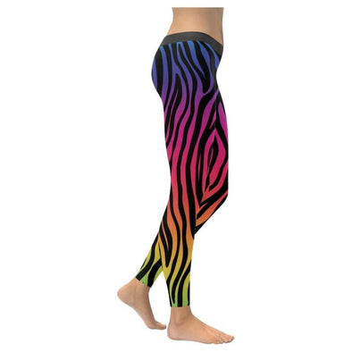 Womens Premium Leggings - Custom Zebra Pattern - Clothing Leggings Yoga Gear Zebras