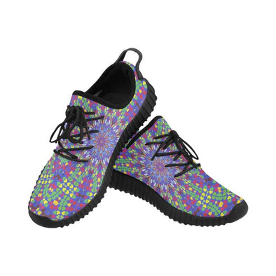 Womens Breathable Running Sneakers - Custom Designed Mandala Patterns - Purple Rainbow Mandala / US6 - Footwear mandalas sneakers