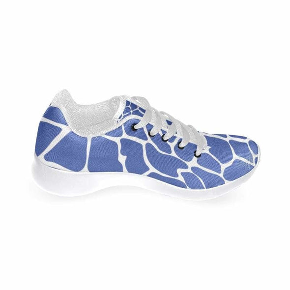 Womens Running Sneakers - Custom Giraffe Pattern w/ White Background - Footwear giraffes sneakers