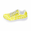 Womens Running Sneakers - Custom Giraffe Pattern w/ White Background - Footwear giraffes sneakers