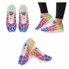 Womens Running Sneakers - Custom Giraffe Pattern w/ White Background - Rainbow Giraffe / US6 - Footwear giraffes sneakers